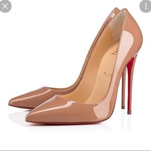 Christian Louboutin Women's Pigalle
Follies Patent Leather PUMPS-NUDE